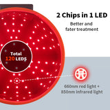 Berretto per terapia della luce a 120 LED senza fili – Soluzione approvata dalla FDA per una crescita dei capelli più folta e sana, batteria da 1800 mAh, design portatile