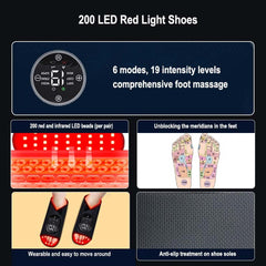 LED-FeetRepair P23 – Scarpe di Fototerapia a Luce Rossa e Infrarossi con 200 LED. Alleviano il dolore ai piedi e migliorano la circolazione sanguigna