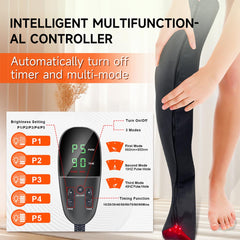 Stivali per fototerapia a luce rossa e infrarossa a 528 LED di qualità medica per gambe e piedi