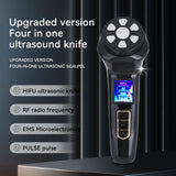 HIFU - FacialDefy 2.0, Dispositivo HIFU Portatile 4 in 1 a Ultrasuoni Microfocalizzati, Potenza Potenziata, Lifting Più Rapido, Risultati Visibili