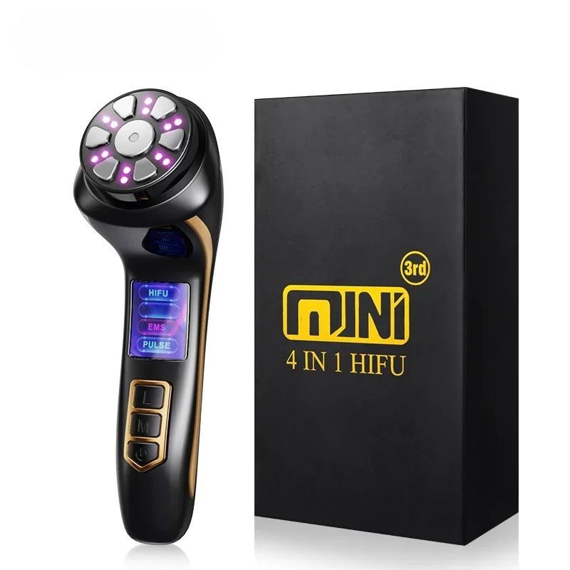 HIFU - FacialDefy 2.0, Dispositivo HIFU Portatile 4 in 1 a Ultrasuoni Microfocalizzati, Potenza Potenziata, Lifting Più Rapido, Risultati Visibili