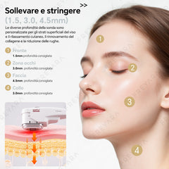 HIFU - FacialDefy 3.0, Macchina Professionale HIFU RF Ultrasuoni per Lifting Viso, Anti-Età e Rimozione Rughe