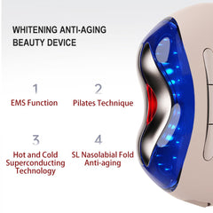 EMS-FacialGlow HC2501, Dispositivo di Bellezza Dual-Mode, Potere Sbiancante & Anti-Aging con Terapia Calda e Fredda