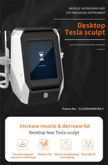 Macchina EMS NEO per Modellamento del Corpo e Snellimento, con Due Maniglie, Design da Scrivania per Uso Domestico