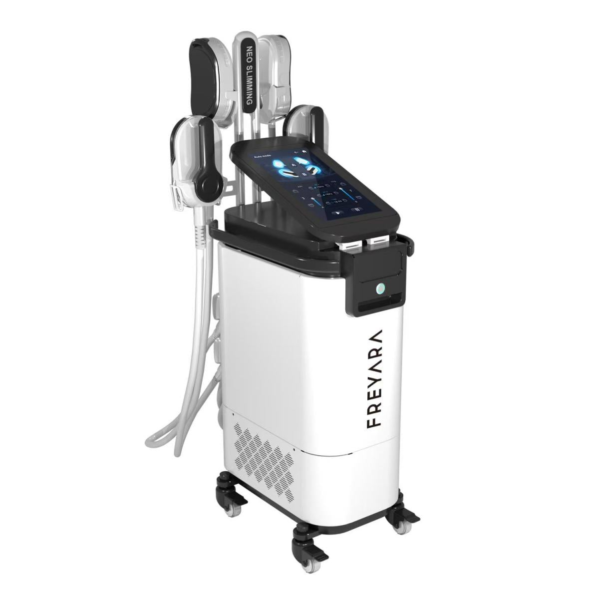 FREYARA NEO EMS – Dispositivo per la modellazione del corpo con alta frequenza e radiofrequenza, ideale per la riduzione del grasso, la tonificazione muscolare e il rassodamento cutaneo (certificato FDA)