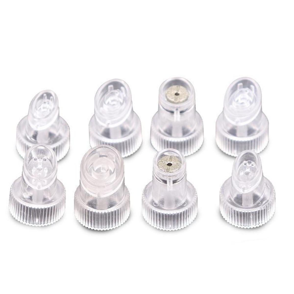 Set di 8 Testine in Cristallo per Dispositivo Mini Small Bubbles – Ricambi Originali Compatibili, 4 Tipologie per Esfoliazione e Pulizia Profonda