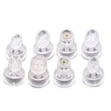 Set di 8 Testine in Cristallo per Dispositivo Mini Small Bubbles – Ricambi Originali Compatibili, 4 Tipologie per Esfoliazione e Pulizia Profonda