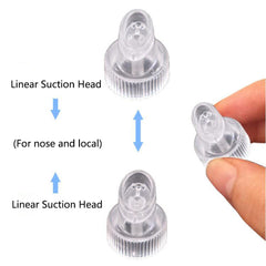 Set di 8 Testine in Cristallo per Dispositivo Mini Small Bubbles – Ricambi Originali Compatibili, 4 Tipologie per Esfoliazione e Pulizia Profonda