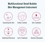 HOBA - FacialClean 4in1, Dispositivo Professionale per la Pulizia dei Pori del Viso con Microbolle, Idratazione, Rimozione Punti Neri e Infusione di Siero, Gestione Completa della Pelle, Risultati Spa a Casa