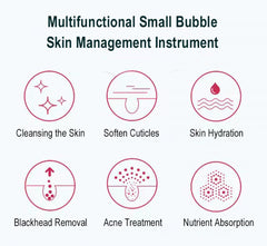 HOBA - FacialClean 4in1, Dispositivo Professionale per la Pulizia dei Pori del Viso con Microbolle, Idratazione, Rimozione Punti Neri e Infusione di Siero, Gestione Completa della Pelle, Risultati Spa a Casa