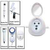 HOBA - FacialClean 5in1, Dispositivo Professionale per la Pulizia Profonda dei Pori con Microbolle, Idratazione, Rimozione Punti Neri e Infusione di Siero, Gestione Completa della Pelle, Risultati Spa a Casa
