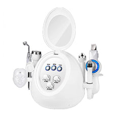 HOBA - FacialClean 8in1, Dispositivo Professionale per la Pulizia Profonda dei Pori con Microbolle, Idratazione Viso, Gestione Completa della Pelle, Rimozione Punti Neri e Infusione di Siero, Risultati Spa Professionali a Casa