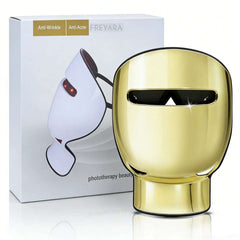 Maschera professionale a luce LED 8 colori 756 LED per viso e collo – Anti-acne, schiarente e anti-invecchiamento a casa