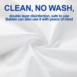 Kit di biancheria monouso sterile da 4 pezzi, igienico, delicato sulla pelle, pronto per i viaggi (1 lenzuolo 220 x 240 cm, 1 copripiumino 220 x 240 cm, 2 federe 50 x 80 cm)