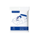 Kit di biancheria monouso sterile da 4 pezzi, igienico, delicato sulla pelle, pronto per i viaggi (1 lenzuolo 220 x 240 cm, 1 copripiumino 220 x 240 cm, 2 federe 50 x 80 cm)