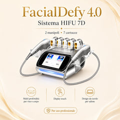 HIFU - FacialDefy 4.0, Macchina di Bellezza Ultrasuono Focalizzato HIFU 7D, Lifting Profondo del SMAS, Rimozione Grasso, Rimozione Rughe, Modellamento Corpo