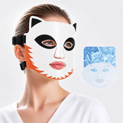 Maschera in Silicona con Terapia LED a 4 Colori e Freddo: La Maschera Ultimativa con 276 Perle LED per la Cura della Pelle e l'Anti-Aging