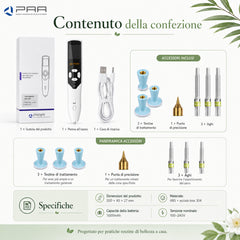 PM FacialPure 2.0 – Penna al plasma con ozono multifunzionale per la rimozione di nei e macchie, promozione dell’assorbimento del siero e pulizia profonda della pelle