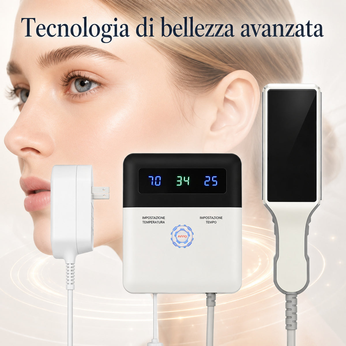 Dispositivo professionale portatile a infrarossi lontani con 72 minerali – Terapia termica per sollievo dal dolore, ringiovanimento della pelle, detox e rilassamento muscolare