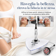 Dispositivo di Bellezza RF 2in1 con 3 sonde e 6 sonde, ringiovanimento, sollevamento, rimozione delle rughe, rassodamento della pelle per viso e occhi
