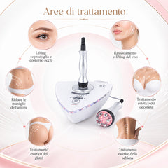 Dispositivo di Bellezza RF 2in1 con 3 sonde e 6 sonde, ringiovanimento, sollevamento, rimozione delle rughe, rassodamento della pelle per viso e occhi