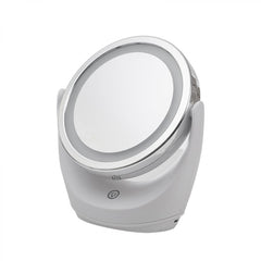 Specchio Cosmetico LED Doppia Faccia 1X/5X a Batteria