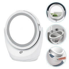 Specchio Cosmetico LED Doppia Faccia 1X/5X a Batteria