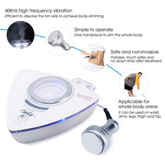 Mini 40K Ultrasuoni Cavitazione Brucia Grassi Corporeo Dispositivo di Scultura, Macchina per la Rimozione della Cellulite Rassodante della Pelle Massaggiatore per Rassodare e Modellare