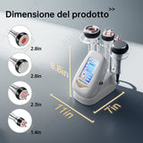 4in1 40K Radiofrequenza Ultrasuoni Cavitazione Macchina, Bruciare Grasso, Apparecchio Dimagrante del Corpo per Viso, Braccio, Vita, Pancia, Gamba