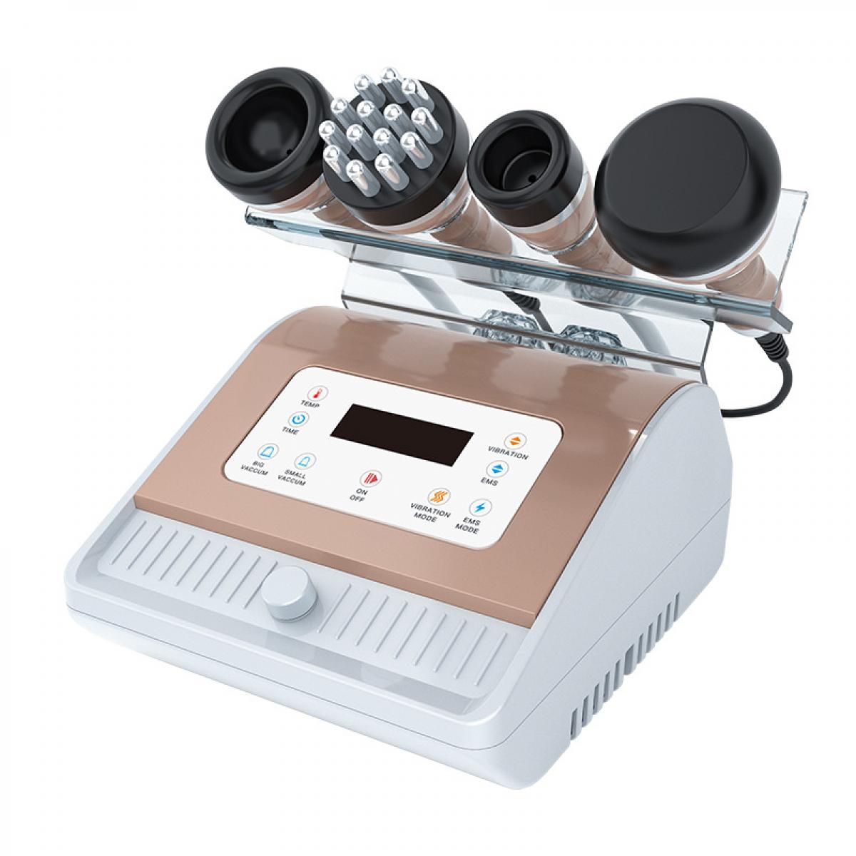 Dispositivo Professionale 4in1 per Massaggio a Coppettazione, Macchina Elettrica per Baguan Guasha, Terapia Lipolisi e Sollievo dal Dolore