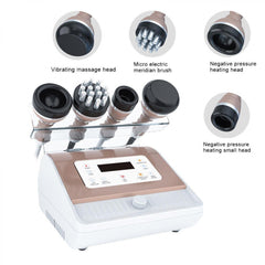 Dispositivo Professionale 4in1 per Massaggio a Coppettazione, Macchina Elettrica per Baguan Guasha, Terapia Lipolisi e Sollievo dal Dolore