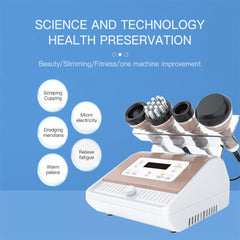 Dispositivo Professionale 4in1 per Massaggio a Coppettazione, Macchina Elettrica per Baguan Guasha, Terapia Lipolisi e Sollievo dal Dolore