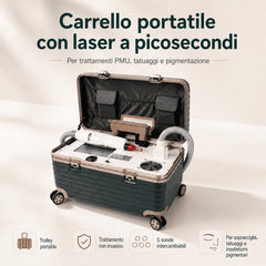 LASER FacialPure 4.0, Macchina Portatile Picosecondi Non Invasiva Con Trolley Piccolo, Rimozione Tatuaggi E Depilazione Sopracciglia