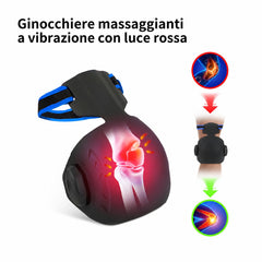 Ginocchiera 4 in 1 a Luce Rossa con Calore, Vibrazione e Infrarossi per Dolori Articolari e Recupero Sportivo