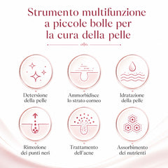HOBA - FacialClean 3in1, Dispositivo Professionale per la Pulizia dei Pori del Viso con Microbolle, Idratazione, Rimozione dei Punti Neri e Infusione di Siero, Gestione Completa della Pelle, Risultati Spa a Casa