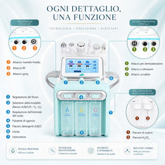 Macchina Professionale per Peeling Hydro Aqua, Microdermoabrasione, Rassodamento Viso BIO, Idratazione & Getto di Ossigeno Idraulico per Trattamenti Avanzati della Pelle e Anti-Aging