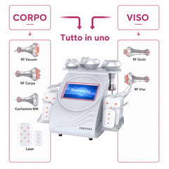 6in1 80K Dispositivo di Cavitazione a Radiofrequenza, con Piastra Lipolaser, Sistema Ultrasuono per Snellimento del Corpo, Massaggiatore Corpo per Bruciare Grassi e Cellulite