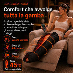 Stivali per fototerapia a luce rossa e infrarossa a 528 LED di qualità medica per gambe e piedi