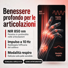 Guanto per terapia a luce rossa e infrarossa a 80 LED di qualità medicale – copertura totale per mani e articolazioni