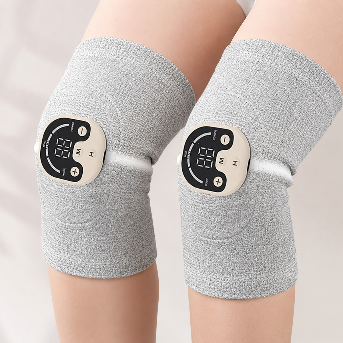 Ginocchiera EMS con Ioni d’Argento – Micro Elettrostimolatore per Ginocchio, Sollievo Mirato dal Dolore e Comfort Articolare, Fisioterapia Domestica