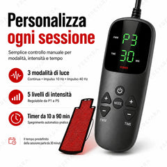 Tappetino Terapia a Luce Rossa 190*80cm con 1300 LED, Luce Infrarossa 660nm & 850nm per Sollievo dal Dolore, Rilassamento Muscolare e Miglioramento della Qualità del Sonno