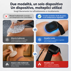 Dispositivo Portatile Caldo/Freddo per Dolori Muscolari e Articolari, Gonfiore e Recupero