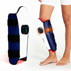 78 LED Fascia Wireless per Polpaccio con Terapia a Luce Rossa e Infrarossa e Vibrazione, per Sollievo Muscolare, Recupero Muscolare e Benessere delle Gambe