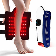 78 LED Fascia Wireless per Polpaccio con Terapia a Luce Rossa e Infrarossa e Vibrazione, per Sollievo Muscolare, Recupero Muscolare e Benessere delle Gambe