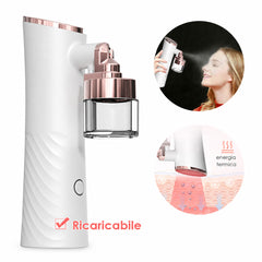 Dispositivo di Bellezza 2-in-1 Nano Spray Anti-Glicazione e “Thermage” Domestico per il Viso – Stimola il Collagene, Ripara i Danni da Zucchero, Idratazione Profonda e Assorbimento del Siero