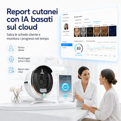 Dispositivo Intelligente per l'Analisi della Pelle del Viso, Display LCD da 21,5", 38 Milioni di Pixel, 8 Modalità di Analisi Spettrale, per Centri Estetici