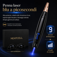 Penna Laser a Picosecondi FacialPure Lite con  Luce Blu – Anti Macchie e Lentiggini per il Viso
