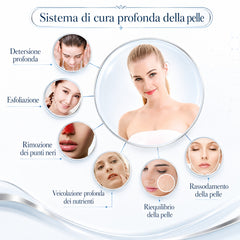 8in1 Macchina per Dermoabrasione Ossigeno Viso Hydro, RF Bio-Lifting Cura del Viso Pulizia Profonda con Pompa Grande per SPA e Salone