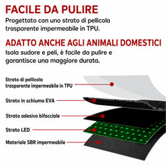 FREYARA Tappetino Professionale per Fototerapia Corpo Intero 183 × 72 cm, 4 Colori, 1344 LED, per Cura della Pelle e Relax Muscolare