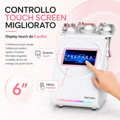 5in1 80K Radiofrequenza Macchina per Cavitazione, Sistema Ultrasuono per Modellamento Corpo, Massaggiatore per Bruciare Grasso e Combattere la Cellulite